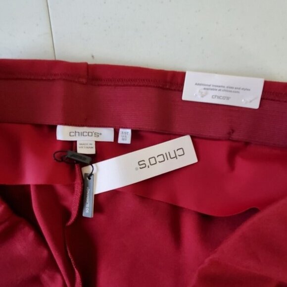 Chico's Juliet Slim Leg Pants Size 18 Tall So Slimming Ponte Pull-on Ankle NEW - Picture 14 of 16